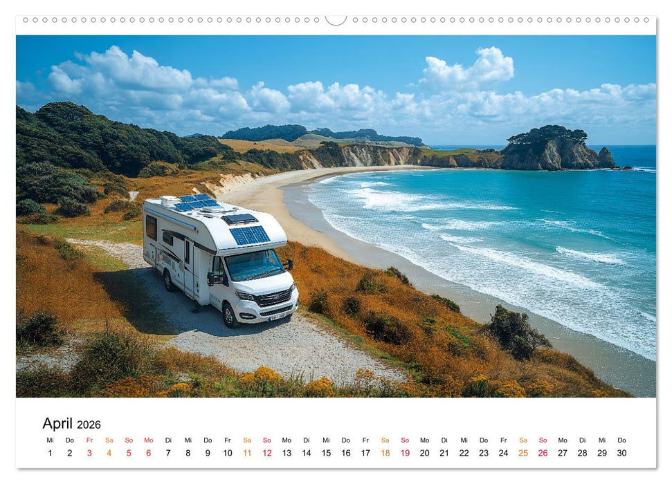 Wohnmobil grenzenlos (CALVENDO Premium Wandkalender 2026)