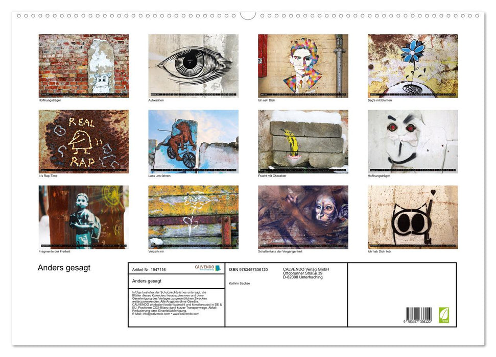 Anders gesagt (CALVENDO Wandkalender 2026)