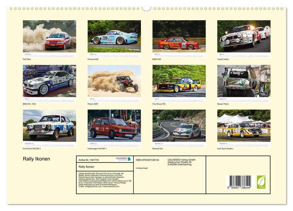 Rally Ikonen (CALVENDO Premium Wandkalender 2026)