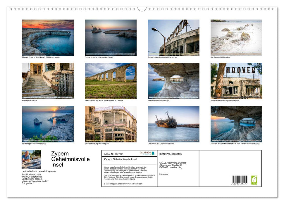 Zypern Geheimnisvolle Insel (CALVENDO Wandkalender 2026)