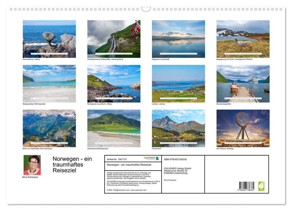 Norwegen - ein traumhaftes Reiseziel (CALVENDO Wandkalender 2026)
