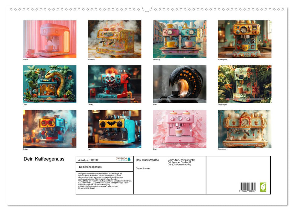 Dein Kaffeegenuss (CALVENDO Wandkalender 2026)