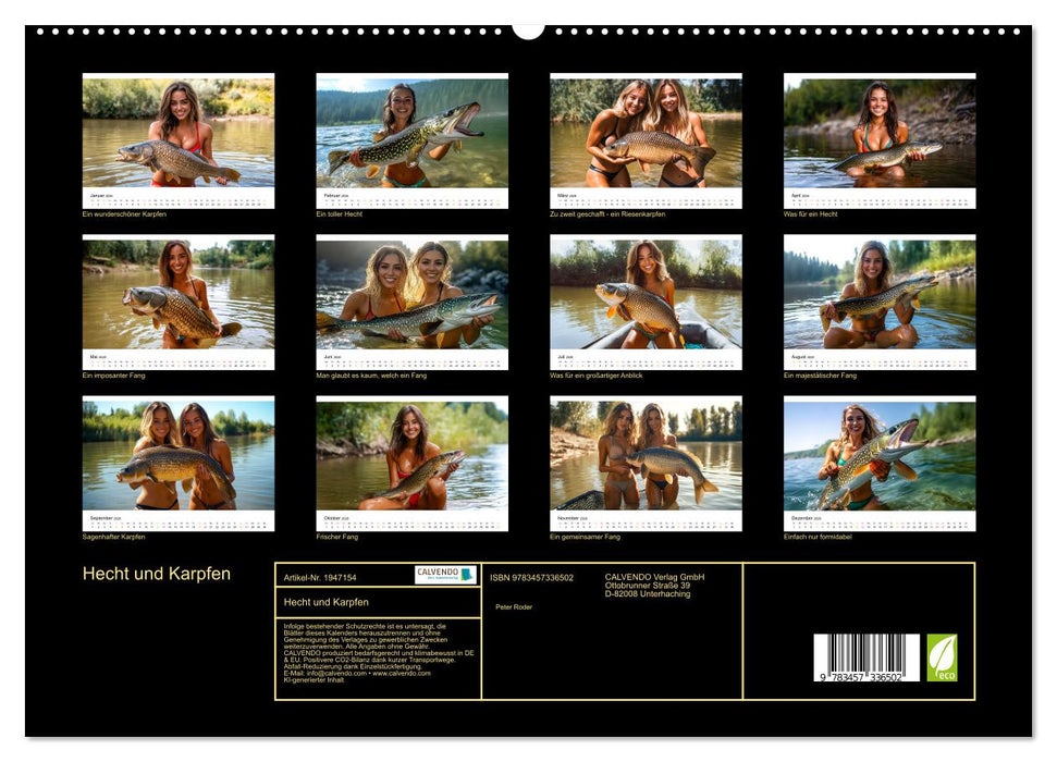 Hecht und Karpfen (CALVENDO Premium Wandkalender 2026)