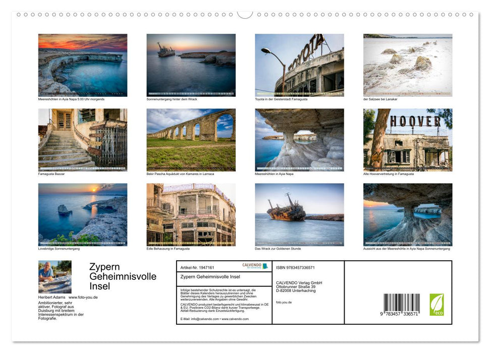 Zypern Geheimnisvolle Insel (CALVENDO Premium Wandkalender 2026)