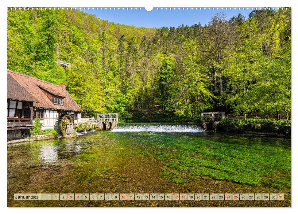 Wandern auf der östlichen Schwäbischen Alb (CALVENDO Premium Wandkalender 2026)