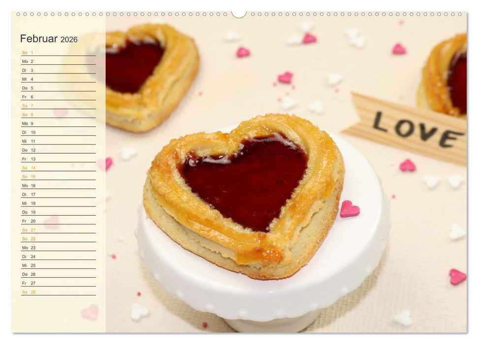 Kuchen, Keks und Co: Frau Bennos Leckereien für das ganze Jahr (CALVENDO Wandkalender 2026)