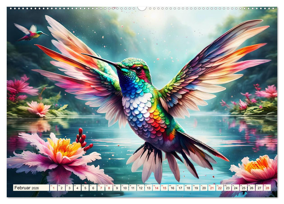 Federleichte Freunde (CALVENDO Premium Wandkalender 2026)