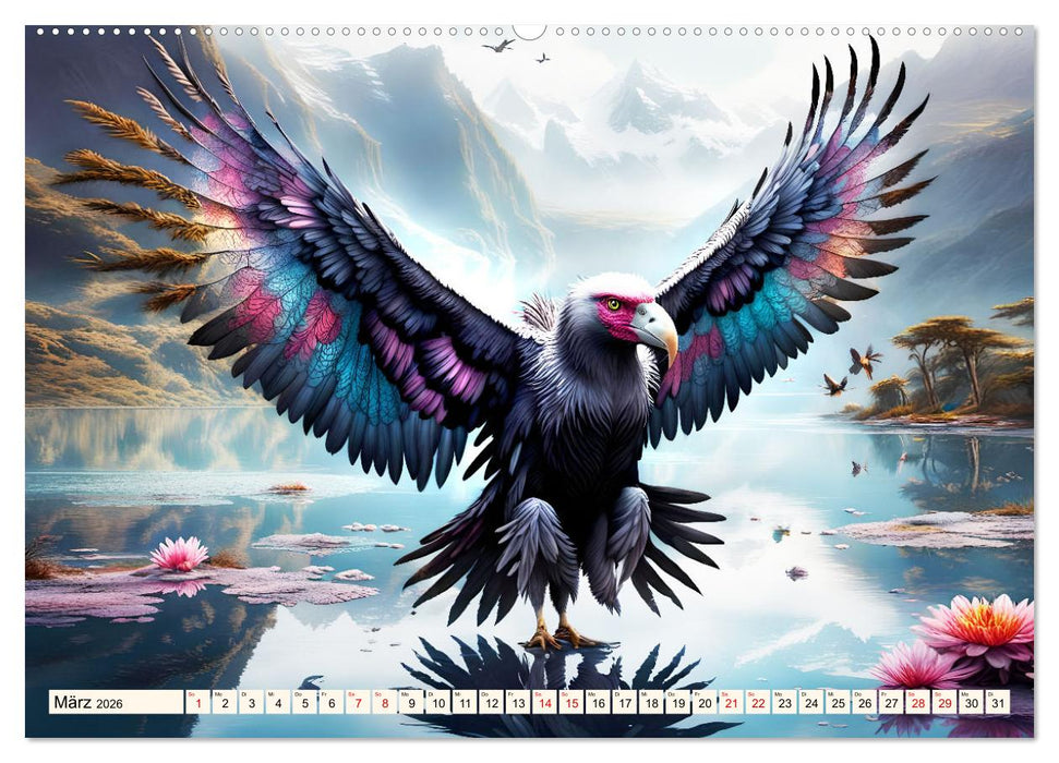 Federleichte Freunde (CALVENDO Premium Wandkalender 2026)