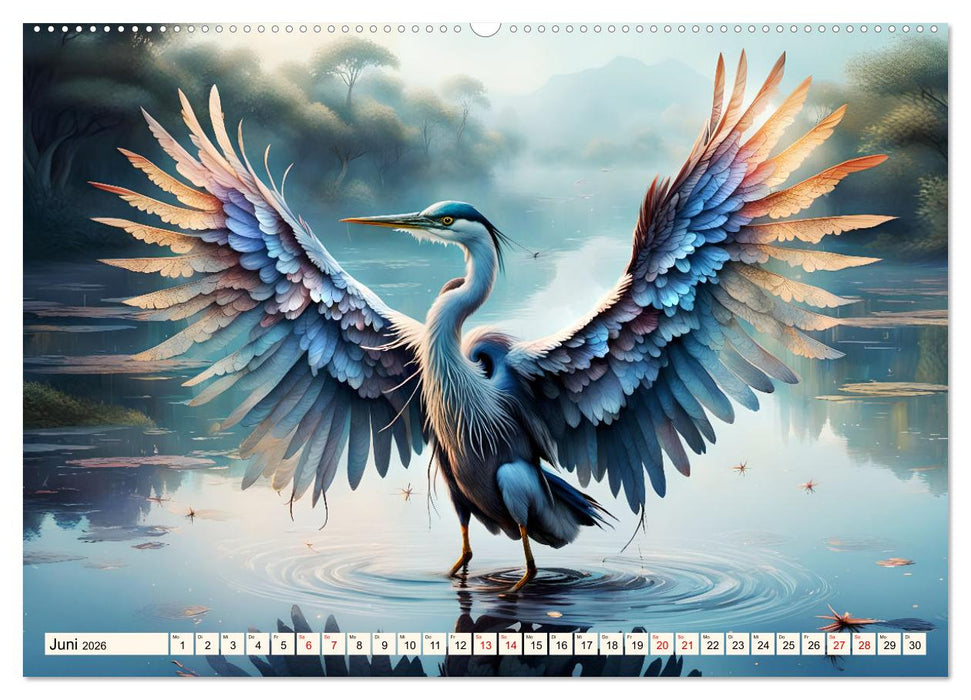 Federleichte Freunde (CALVENDO Premium Wandkalender 2026)