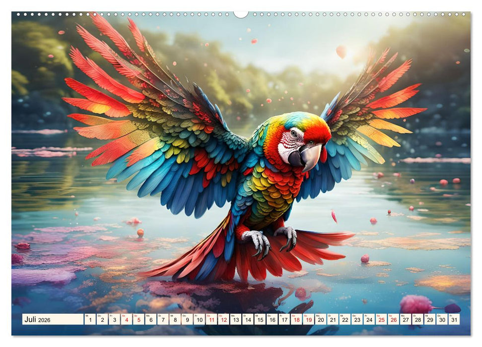 Federleichte Freunde (CALVENDO Premium Wandkalender 2026)