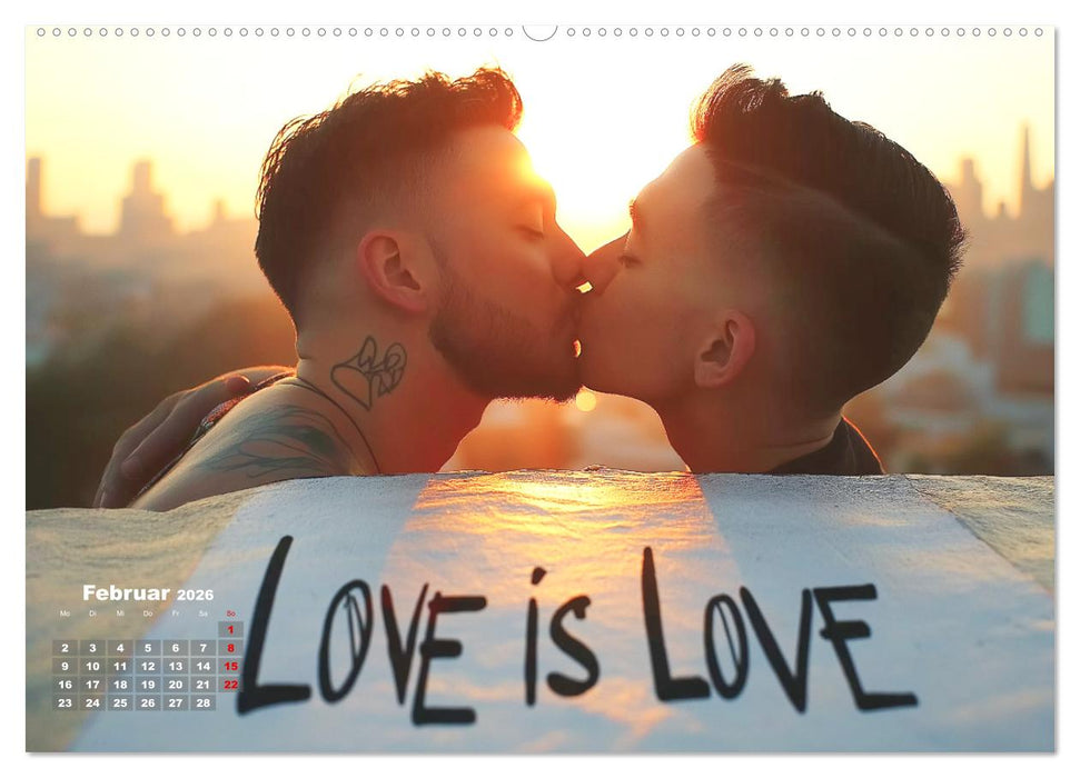 LGBTQ Pride - Regenbogenzeit, der Kalender für Vielfalt und Liebe (CALVENDO Premium Wandkalender 2026)