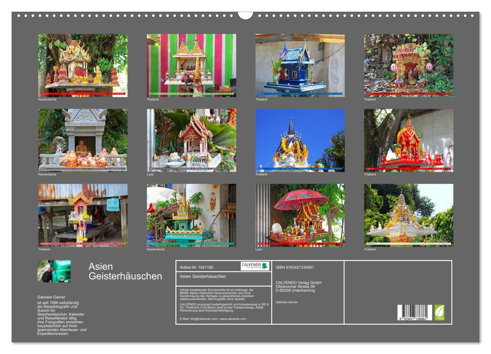 Asien Geisterhäuschen (CALVENDO Wandkalender 2026)