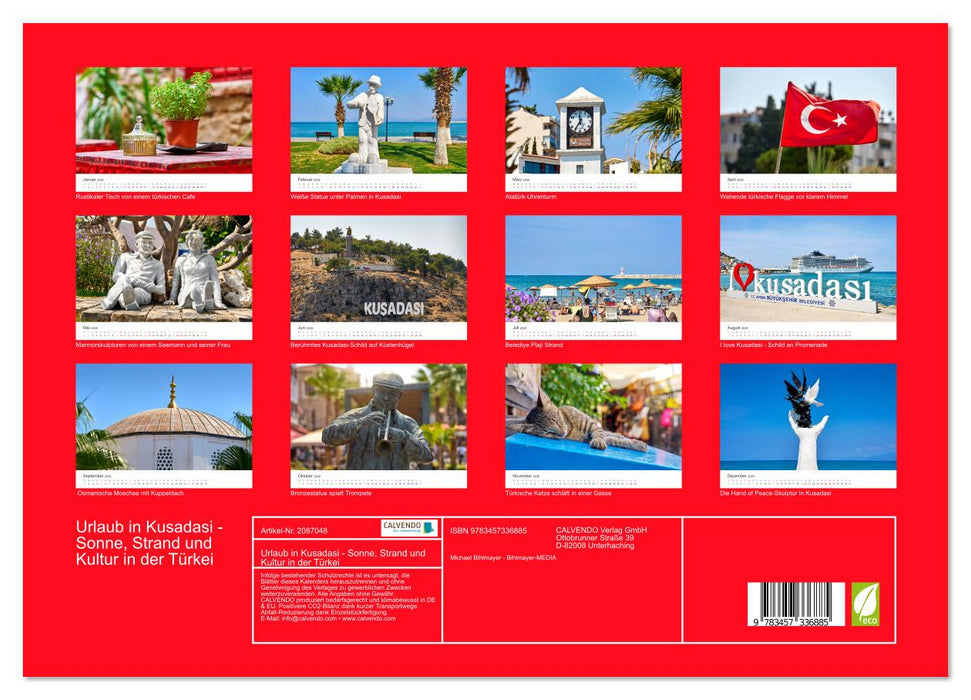 Urlaub in Kusadasi - Sonne, Strand und Kultur in der Türkei (CALVENDO Wandkalender 2026)