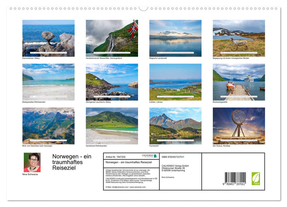 Norwegen - ein traumhaftes Reiseziel (CALVENDO Premium Wandkalender 2026)