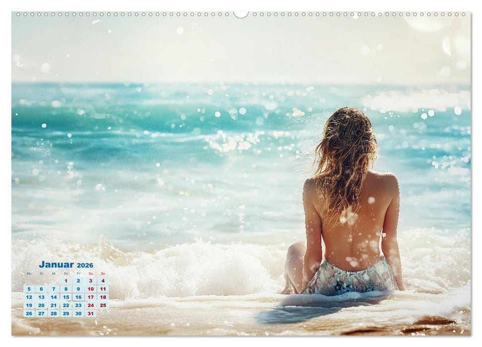 Entspannen am Strand (CALVENDO Premium Wandkalender 2026)