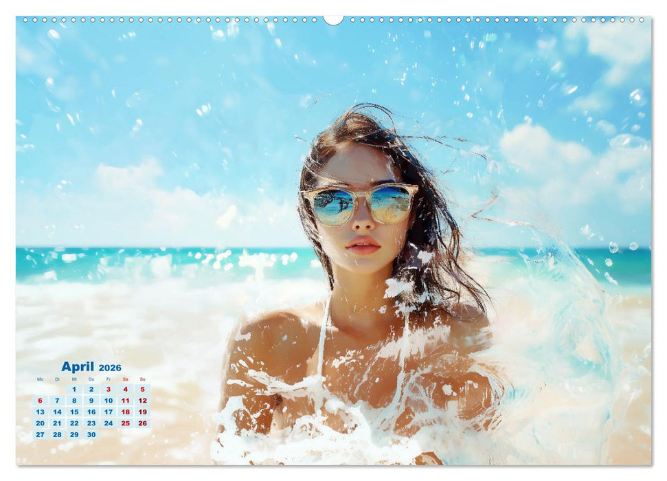 Entspannen am Strand (CALVENDO Premium Wandkalender 2026)