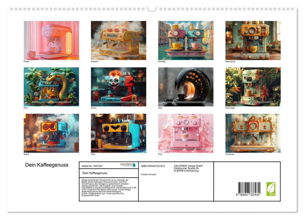 Dein Kaffeegenuss (CALVENDO Premium Wandkalender 2026)