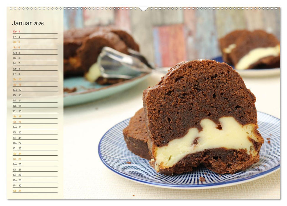 Kuchen, Keks und Co: Frau Bennos Leckereien für das ganze Jahr (CALVENDO Premium Wandkalender 2026)