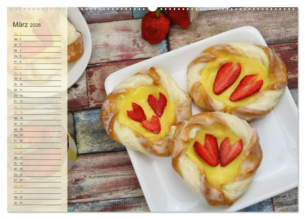 Kuchen, Keks und Co: Frau Bennos Leckereien für das ganze Jahr (CALVENDO Premium Wandkalender 2026)