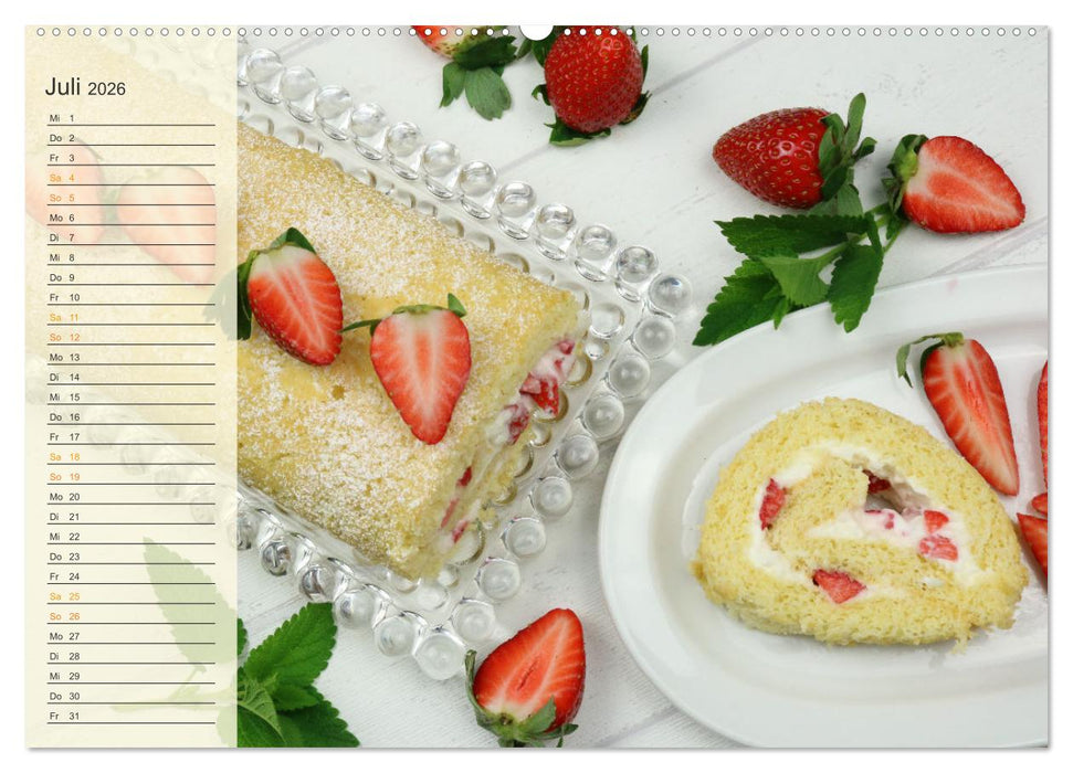 Kuchen, Keks und Co: Frau Bennos Leckereien für das ganze Jahr (CALVENDO Premium Wandkalender 2026)