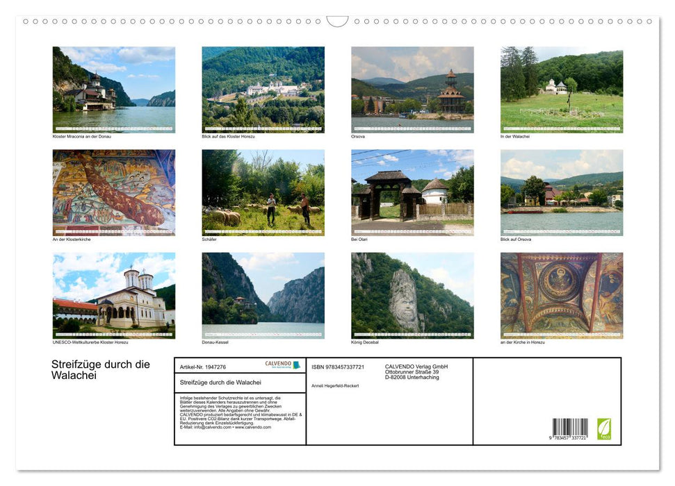 Streifzüge durch die Walachei (CALVENDO Wandkalender 2026)