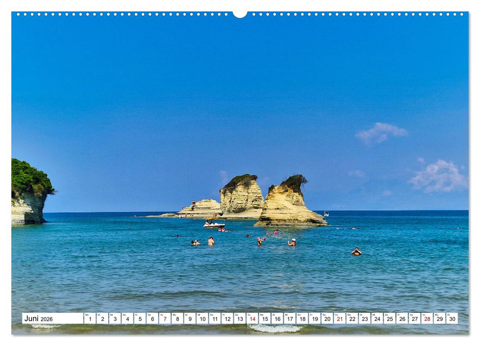 Der Norden von Korfu (CALVENDO Wandkalender 2026)
