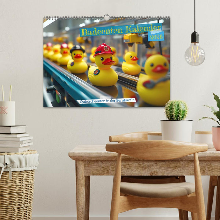 Badeenten Kalender - Quietscheenten in der Berufswelt (CALVENDO Wandkalender 2026)