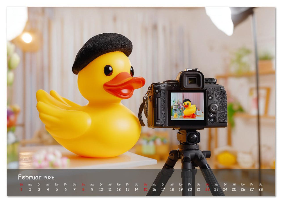 Badeenten Kalender - Quietscheenten in der Berufswelt (CALVENDO Wandkalender 2026)