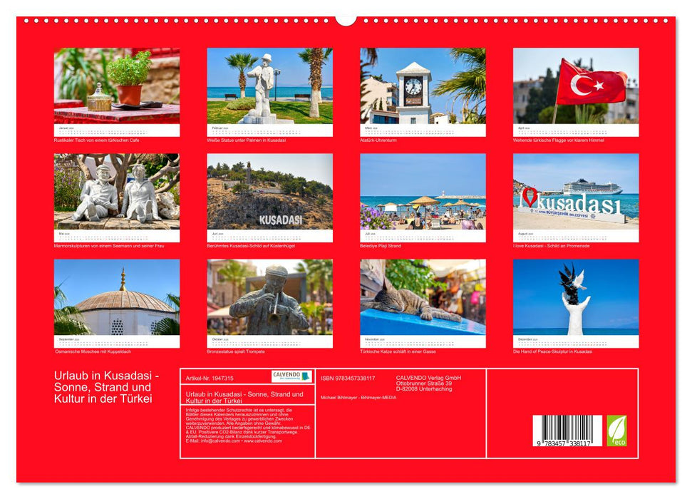 Urlaub in Kusadasi - Sonne, Strand und Kultur in der Türkei (CALVENDO Premium Wandkalender 2026)