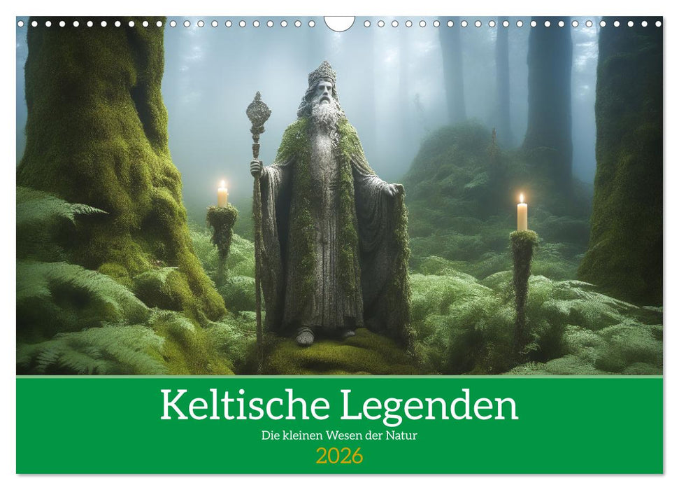 Keltische Legenden - Die kleinen Wesen der Natur (CALVENDO Wandkalender 2026)