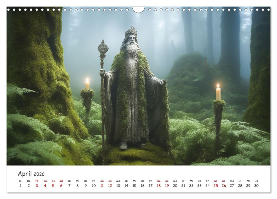 Keltische Legenden - Die kleinen Wesen der Natur (CALVENDO Wandkalender 2026)