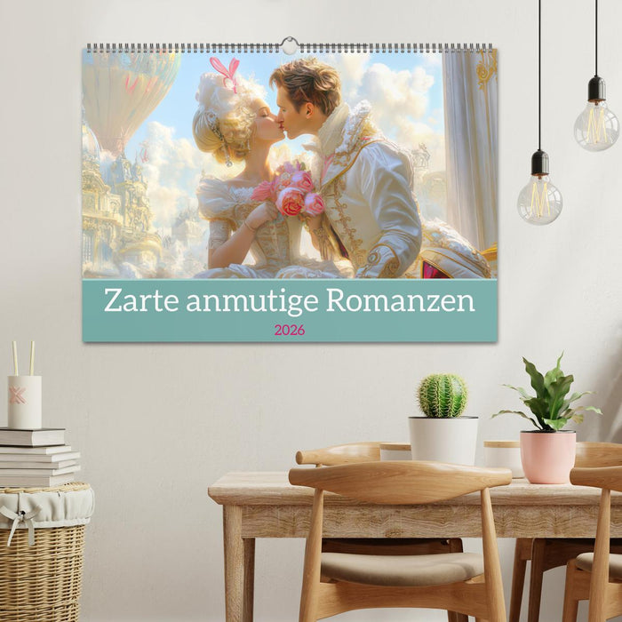 Zarte anmutige Romanzen (CALVENDO Wandkalender 2026)
