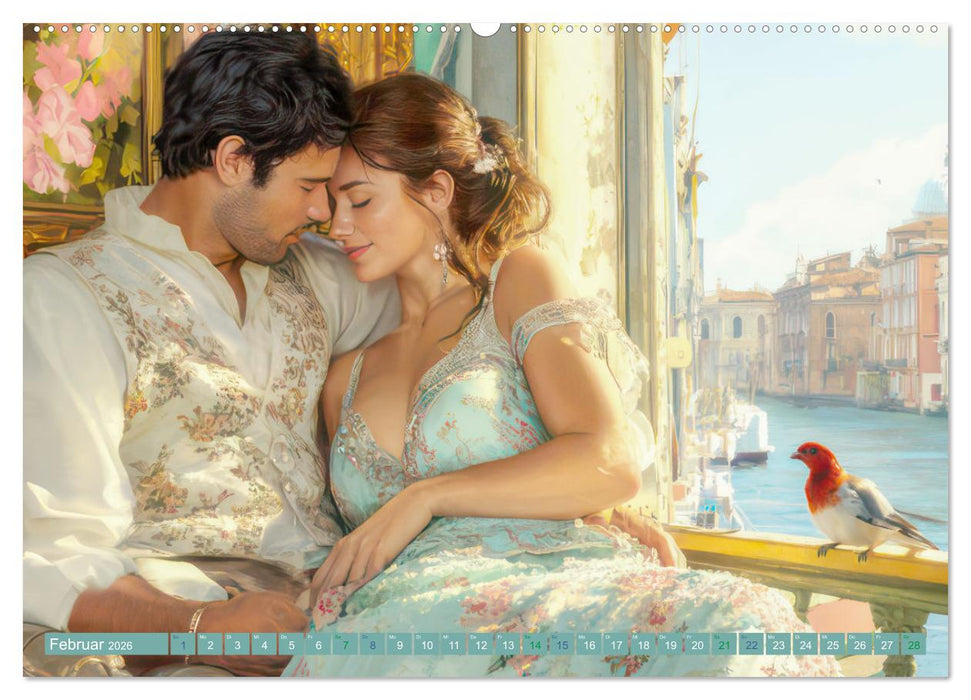 Zarte anmutige Romanzen (CALVENDO Wandkalender 2026)