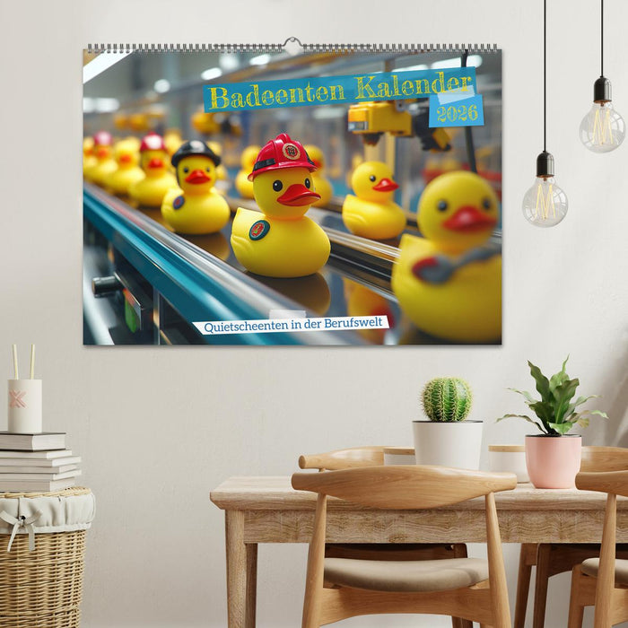 Badeenten Kalender - Quietscheenten in der Berufswelt (CALVENDO Wandkalender 2026)