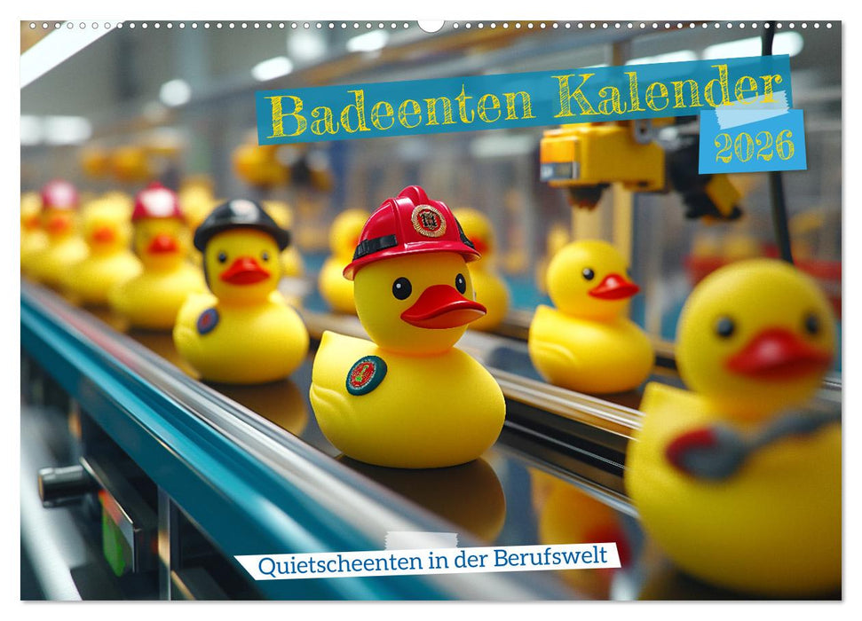 Badeenten Kalender - Quietscheenten in der Berufswelt (CALVENDO Wandkalender 2026)