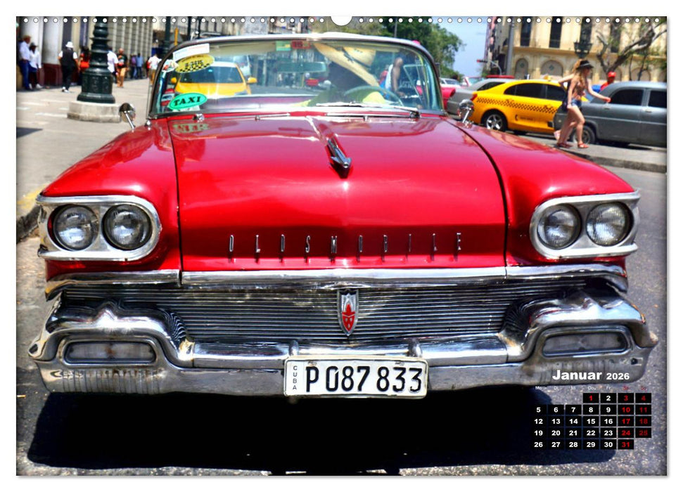 Der rote Star . Oldsmobile Starfire 98 (CALVENDO Wandkalender 2026)