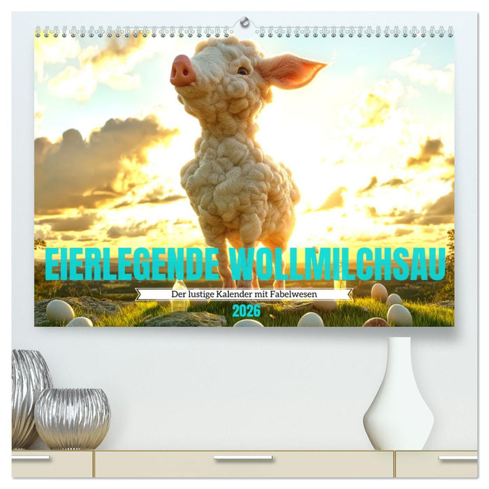 Eierlegende Wollmilchsau – der lustige Kalender mit Fabelwesen (CALVENDO Premium Wandkalender 2026)