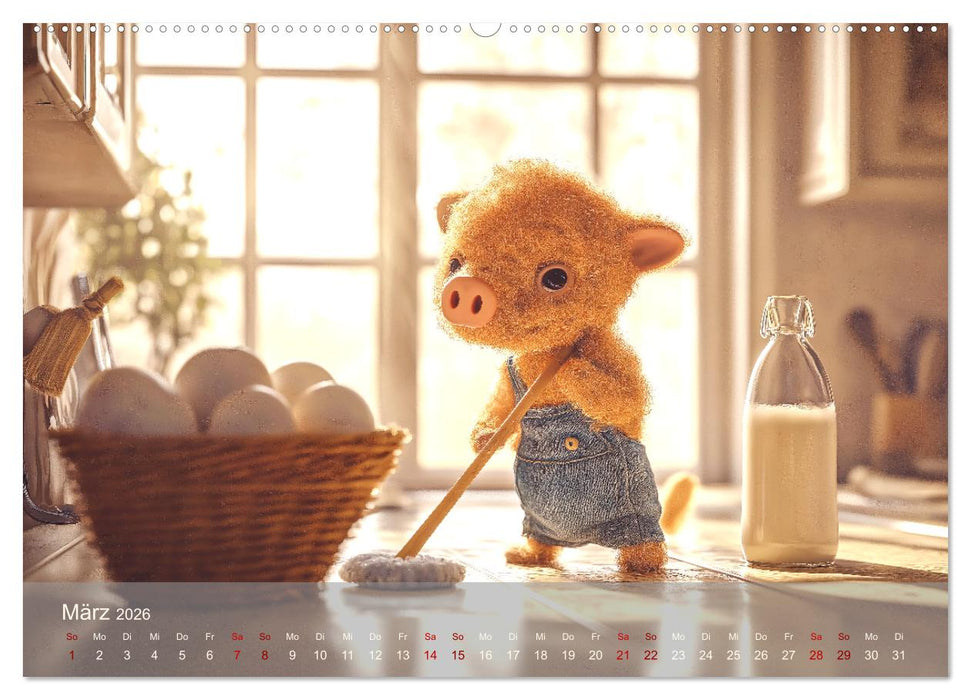 Eierlegende Wollmilchsau – der lustige Kalender mit Fabelwesen (CALVENDO Premium Wandkalender 2026)