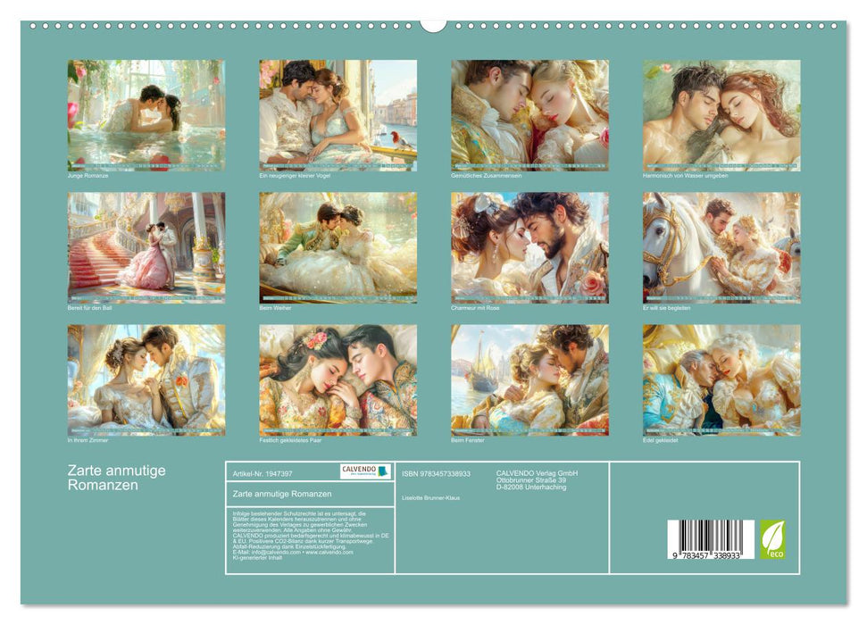 Zarte anmutige Romanzen (CALVENDO Premium Wandkalender 2026)