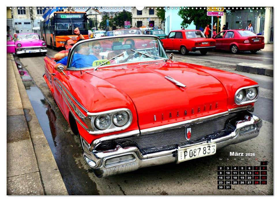 Der rote Star . Oldsmobile Starfire 98 (CALVENDO Premium Wandkalender 2026)