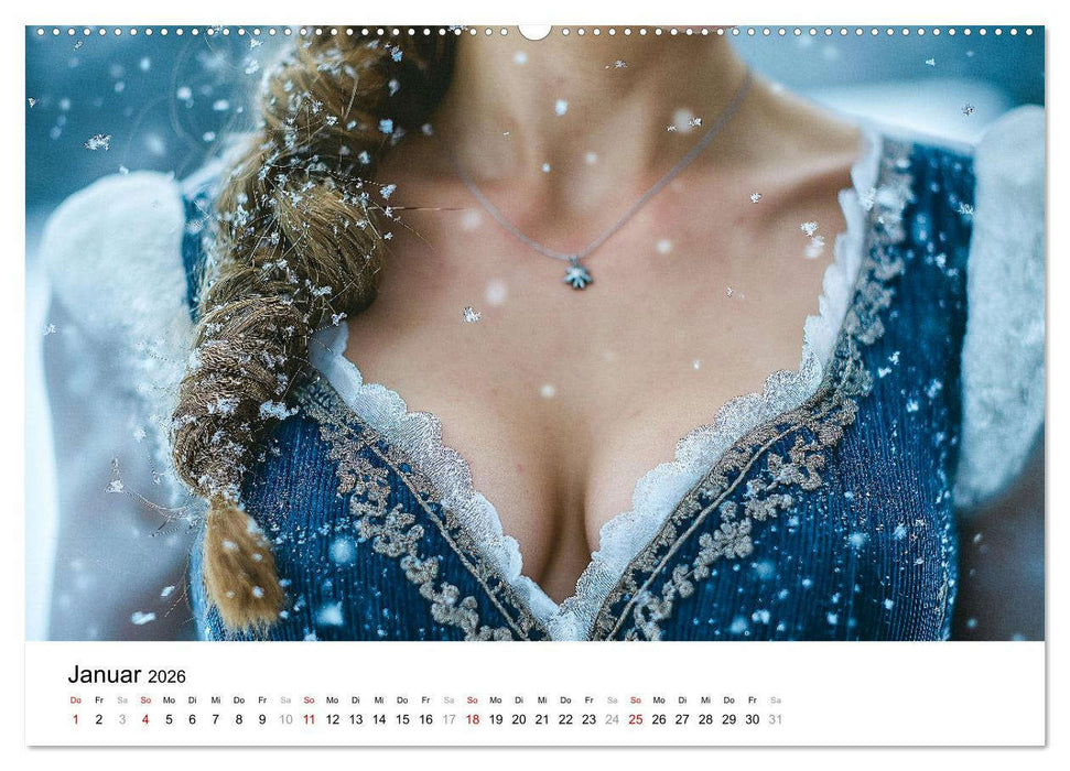 Dirndl Dekollete Kalender – Traditionelle Tracht und bayerische Brüste (CALVENDO Premium Wandkalender 2026)