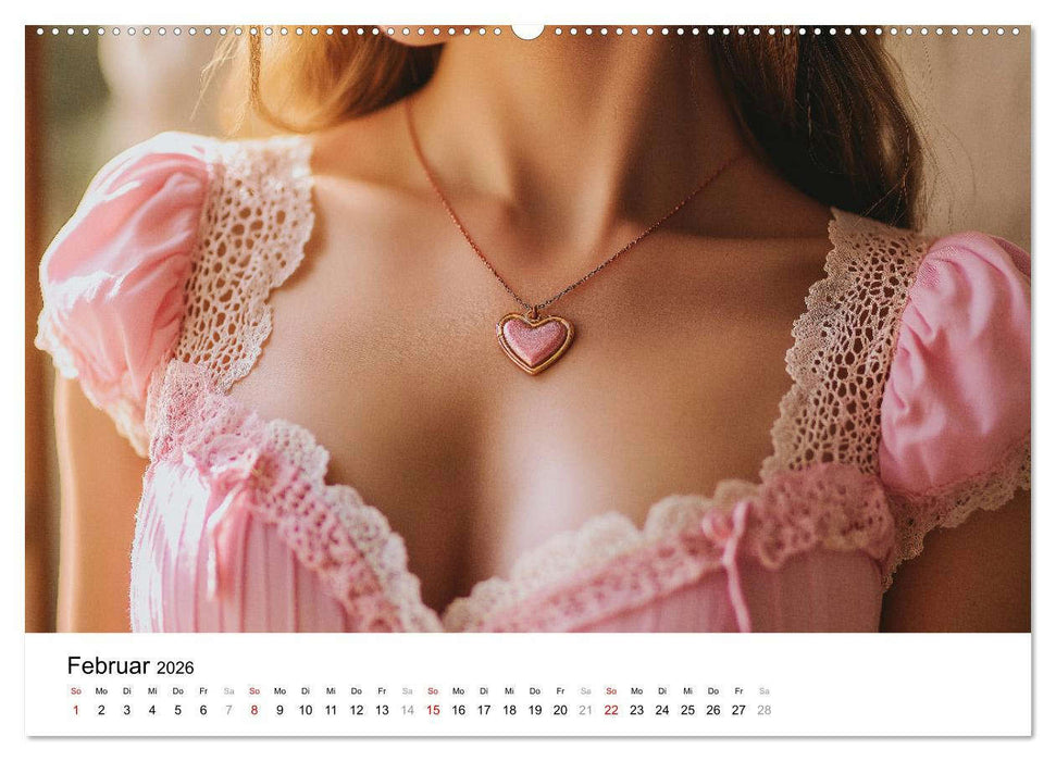 Dirndl Dekollete Kalender – Traditionelle Tracht und bayerische Brüste (CALVENDO Premium Wandkalender 2026)
