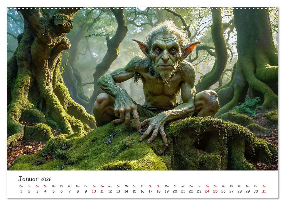 Keltische Legenden - Die kleinen Wesen der Natur (CALVENDO Premium Wandkalender 2026)