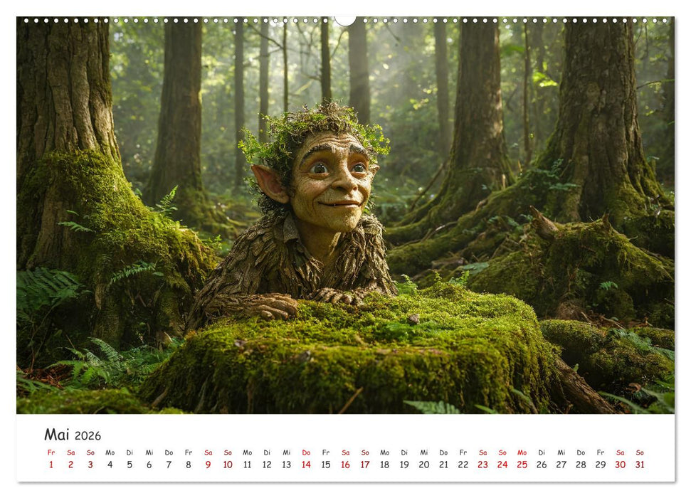 Keltische Legenden - Die kleinen Wesen der Natur (CALVENDO Premium Wandkalender 2026)