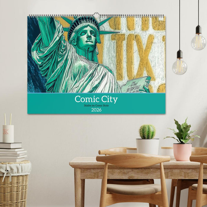Comic City (CALVENDO Wandkalender 2026)