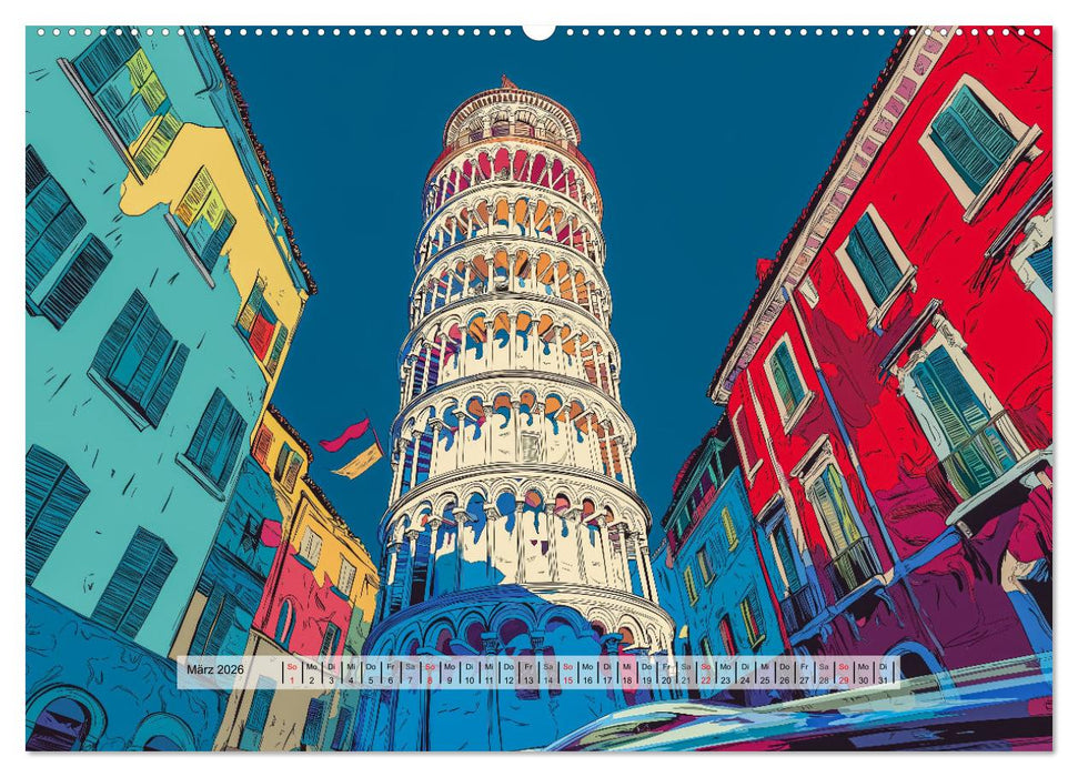 Comic City (CALVENDO Wandkalender 2026)