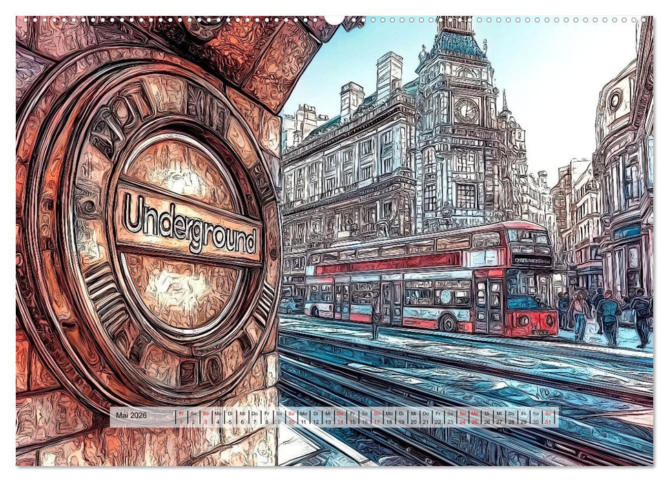 Comic City (CALVENDO Wandkalender 2026)