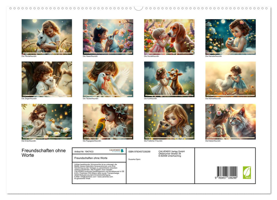 Freundschaften ohne Worte (CALVENDO Premium Wandkalender 2026)
