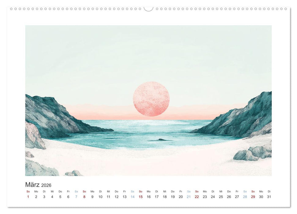 Die Wogen des Lichts (CALVENDO Premium Wandkalender 2026)