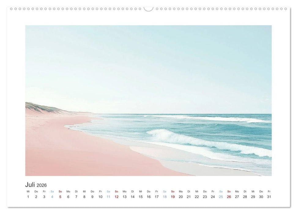 Die Wogen des Lichts (CALVENDO Premium Wandkalender 2026)